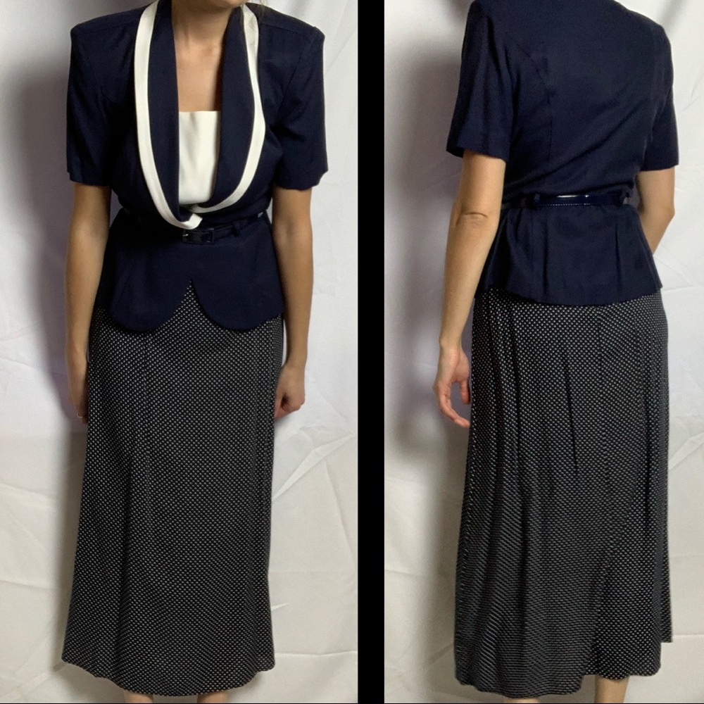 Vtg Panache 2-Piece Top&Skirt - Picture 2 of 8